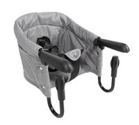 Portable Oxford Fast Hook On Chair Multifuntional Foldable Removable for Feeding Learning Games Baby Home Travel (Gray)
