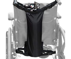 Portable Oxygen Bag - Compact Chair Mounted Bottle Tote, Breath Supply Carrying Sling, Adjustable Assistive Equipment Pocket, Reliable Gear Container | Senior Disability Use