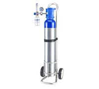 Portable Oxygen Cylinder Cart with 2 Wheels for Gas Tank Transportation and Storage