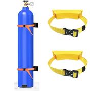 Portable Oxygen Cylinder Rack Gas Cylinder Rack Storage Organiser Suitable for workshops/Factories/Hospitals(Yellow,2 Pack)