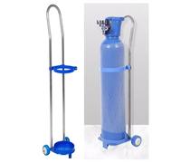 Portable Oxygen Tank Trolley Rack Mobile Cylinder Holder for Operating Room & Factory Use Heavy Duty Oxygen Cylinder Bracket for Easy Transport