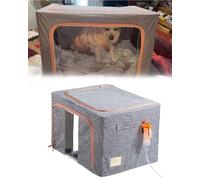 Portable Oxygen Tent for Pets - Foldable Nebulizer ICU Cage for Puppies & Kittens, Medical Spray Chamber & Incubator for Whelping Care