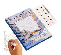 Portable Paint Set, Water Colors Drawing Supplies, 6.33in Foldable Marker Kit with Colorful Feature, Art Supply with Mixing Palette, Watercolor Kit with Compact Design, Craft Set for Adults Kids