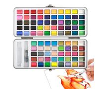 Portable Painting Set, Watercolor Drawing Set, Art Accessories, Brushes, Watercolor Set for Teens, Watercolor Palette for Kids, Portable Painting Set, Watercolor Travel Set, Drawing Accessories