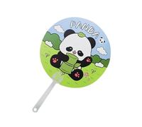 Portable Panda Fan,Animal Pattern Hand Fan - Adorable Portable Lightweight Round Fan Handheld For Daily Use, Home