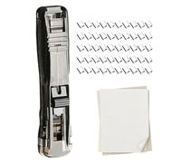 Portable Paper Clippers Binders - File Binding ClampDispenser Mini, Push Stapler Clamp Staplers, Office School Classroom Work Study | Office School Classroom Work Study Paperwork Stapling Organizing F