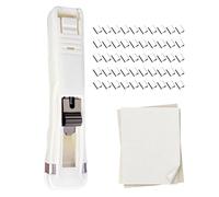 Portable Paper Clippers Binders | Reusable File Binding Papers Clamp - Mini Push Stapler Clamp Staplers | for Office School College Work Study Paperwork Scrapbooking