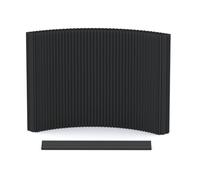 Portable Paper Room Divider - Versatile Freestanding Partit for Commercias Office Events - Black 5m L x 2.2m H x 0.4 W - Easy to Set Up