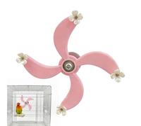 Portable Parakeet Toy, Interactive Bird Game, 8 Inches Rotating Foraging Toy with Chewable Pieces, Wooden Bird Accessory, Cage Toys with Easy Hanging, Pet Supplies for Budgies Parrots Indoor Outdoor