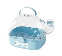 Portable Parrot Cage Mini Birdcage Portable Handheld Cage for Outdoor Use Breathable Lightweight Small Birds Parrots(Blue)