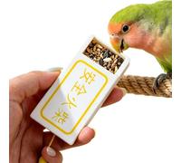 Portable Parrot Feeder Training Food Snack Storage Holder
