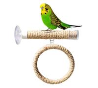 Portable Parrot Perch - 4.5cm Suction Cup Bird Stand, Stable Car-Mounted Birds Perchh, Durable Natural Wood Grip | Sturdy Bathing For Cockatoo Macaw Lovebirds Cage Fence Travel