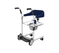 Portable Patient Transfer Chair Lift - 180° Split Seat Mobility Lifter & Bedpan Commode for Seniors & Disabled - Easy Transfer Aid for Safe Mobility
