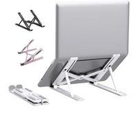 Portable PC Stand, With Adjustable Height, Portable, Universal Laptop Stand, Foldable PC Stand, Durable, Stable, Stand up Laptop Compatible with All Laptops Up to 17.3" (Black)