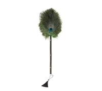 Portable Peacock Ostrich Feathers Duster Brush Handle Anti-static Cleaning Tools Household Dust Sweeping Brushs Multi-function