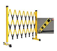 Portable Pedestrian Safety Barrier, Retractable Traffic Fence, Expandable Metal Barricade, Mobile Safety Barrier Gate for Garages, Schools, Malls