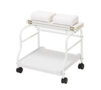 Portable Pedicure Cart with Wheels and Foot Rest - Mobile Nail Spa Station for Salon, Manicure, Pedicure, and Massage Services