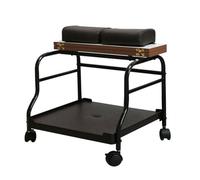 Portable Pedicure Cart with Wheels and Foot Rest - Mobile Nail Spa Station for Salon, Manicure, Pedicure, and Massage Services