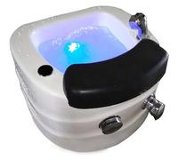 Portable Pedicure Foot Spa - Relaxing Foot Bath with Acrylic Chair, Shower Wash & Massage - Ideal for Home and Salon Use