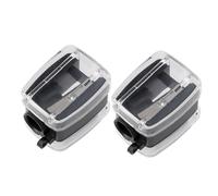 Portable Pencil Sharpener with Single-Hole, 2 Black Single Holes | Clear Outer Shavings Container, Manual Point Shaping, Routine Workplace and Everyday Pencil Writing Task
