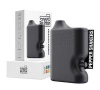 Portable Pepper Shaker (Black) - Versatile Seasoning Set, Multi Functional Salt Dispenser Spice Shakers for Easy Use - Convenient & Durable Plastic Salt and Pepper Dispenser for Fine Spices