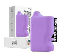 Portable Pepper Shaker (Purple) - Versatile Seasoning Set, Multi Functional Salt Dispenser Spice Shakers for Easy Use - Convenient & Durable Plastic Salt and Pepper Dispenser for Fine Spices
