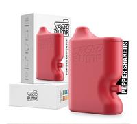 Portable Pepper Shaker (Red) - Versatile Seasoning Set, Multi Functional Salt Dispenser Spice Shakers for Easy Use - Convenient & Discrete Plastic Salt and Pepper Dispenser for Fine Spices