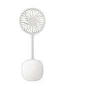 Portable Personal Fan, Handheld Mini Fan with Magnetic Base and Adjustable Hose,can be attached on the back of the phone, Adjustable Angle, Rechargeable Small Fan for Outdoor Office Home Use (White)