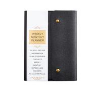 Portable Personal Journal - Journaling Notebooks for Composition | Premium Stationery with Faux Leather Cover, Expandable Inner Pocket & Bleed-Proof Paper for Scholars, Authors, Artists and Managers