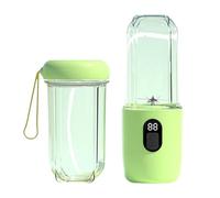 Portable Personal USB Rechargeable Travel Smoothie Maker For Home Gym Outdoor (Green, 24cm)