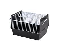 Portable Pet Bird Cage Parrot Bird Cage Travel Transport Cage With Feeder Lightweight Small Pet Carrier Bird Accessories(Black L)