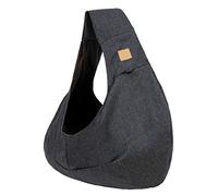 Portable Pet Carrier Bag,Handmade Pet Dog Cat Carrier Outdoor Travel Handbag Canvas Single Shoulder Bag Sling Comfort Travel Tote Shoulder Bag Breathable (Black)