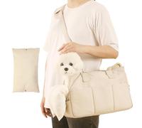 Portable Pet Carrier - Side Pocket Mesh Bag M 37×17×25cm L 41×19×31cm | Small Cat Puppy Carrying Purse with Breathable Panels for Walking Comfort for Pets Under 4kg and 7.5kg