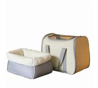 Portable Pet Carrier with Bubble Window, Winter Fleece-lined Backpack Approximately 42 X 29 X 35 Cm, Winter Fleece