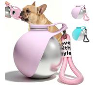 Portable Pet Drinking Bottle, 2 in 1 Travel Water Bottle, Foldable