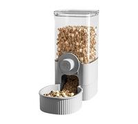 Portable Pet Feeder - Dry Water Dispenser, Automatic Food Storage Container | Lightweight Reservoir Feeding Station, Large Capacity Hanging Natural Supply System for Cats Dogs and Pets
