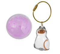 Portable Pet Hair Storage Bottle,Hanging Charm Cat Hair Keychain Pet Memorial Gifts for Loss of Cats