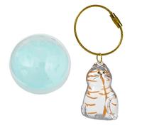 Portable Pet Hair Storage Bottle, Hanging Charm Cat Hair Keychain Pet Memorial Gifts for Loss of Cats