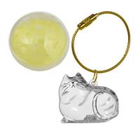 Portable Pet Hair Storage Bottle,Hanging Charm Cat Hair Keychain Pet Memorial Gifts for Loss of Cats