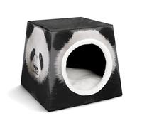 Portable Pet Nest for Small Pets, Lovely Panda Bear Head Print Capsule Design Space Capsule Pet Nest Durable Pet Nest Pet Bed for Home and Travel