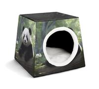 Portable Pet Nest for Small Pets, Lovely Panda Print Capsule Design Space Capsule Pet Nest Durable Pet Nest Pet Bed for Home and Travel