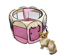 Portable Pet Playpen, dog pen and cat pen, Foldable Dog Cat Cage Indoor Puppy PlayPen, Breathable Mesh Pet Carrier Kennel Soft Tent For Medium Dogs Travel Puppies Playpens (28.7" × 17.7")