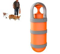 Portable Pet Scooper, Waste Pickup Tool, Compact Dog Cat Cleaning Advantage, Stainless Steel Grabber Set, Animal Care Accessory with Long Handle, Outdoor Lawn Garden Use for Walking (1 bin liners)