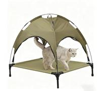 Portable Pet Tent with Canopy, Breathable & Durable Elevated Bed for Cats Dogs, Suitable for All Body Types(66cmx45cmx65cm)