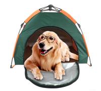 Portable Pet TentCats and Dogs, Lightweight Foldable Outdoor Shade Canopy, Waterproof Polyester Kennel with Soft Padded BaseSmall to Medium Pets,