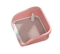Portable Pet Toilet Dogs Potty Raised Enclosure with Urinary Guide Post for Spot Toileting Removable Design Easy to Clean Rounded Corners Fence Design Suitable for Small and Medium-sized Dogs Indoor A