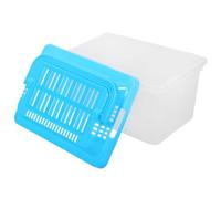 Portable PET Transport Box with Air Holes for Hamsters | PP Plastic Construction, Tightly Sealed Lid, Airflow Control, Suitable for Classroom Observation and Travel