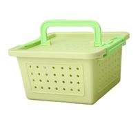 Portable Pet Transport Cage for Small Animals with Ventilated Design PP Construction for Hamster Gerbil Travel and Temporary Housing by Pet Owners Breeders or (Green, 8.35 × 8.35 × 4.65 in)