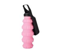 Portable Pet Travel Bottle with Foldable Silicone Body, Attached Drinking Trough, Carry Handle for Walks Commuting Dog Drink Bottle Portable Water Cup Walk Water Dispenser Pet Outing