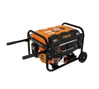T-Mech Portable Petrol Generator 3300W 7HP 4 Stroke 210cc Electric Key Start Digital Display Single Phase Black One Size